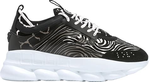 Versace Zebra Print 'Chain Reaction' Sneakers 